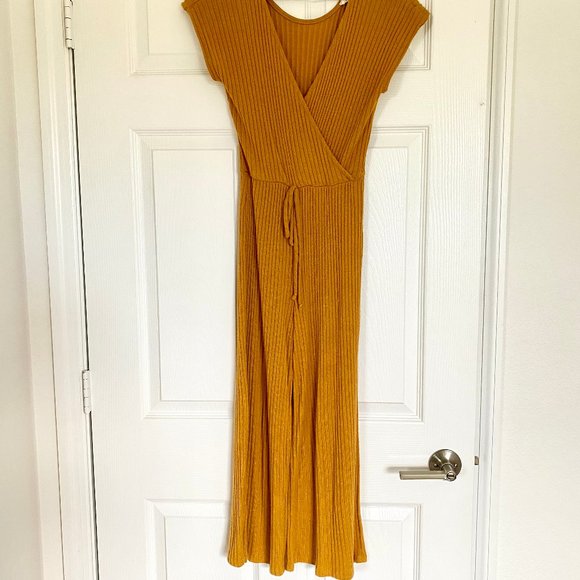 Forever 21 Surplice Ribbed Culotte Jumpsuit - Picture 6 of 8